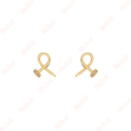 girls simple style pin earrings